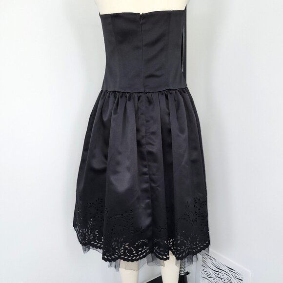 ABS Evening Essentials by Allen Schwartz Strapless Black Dress Size 6 - Picture 7 of 11